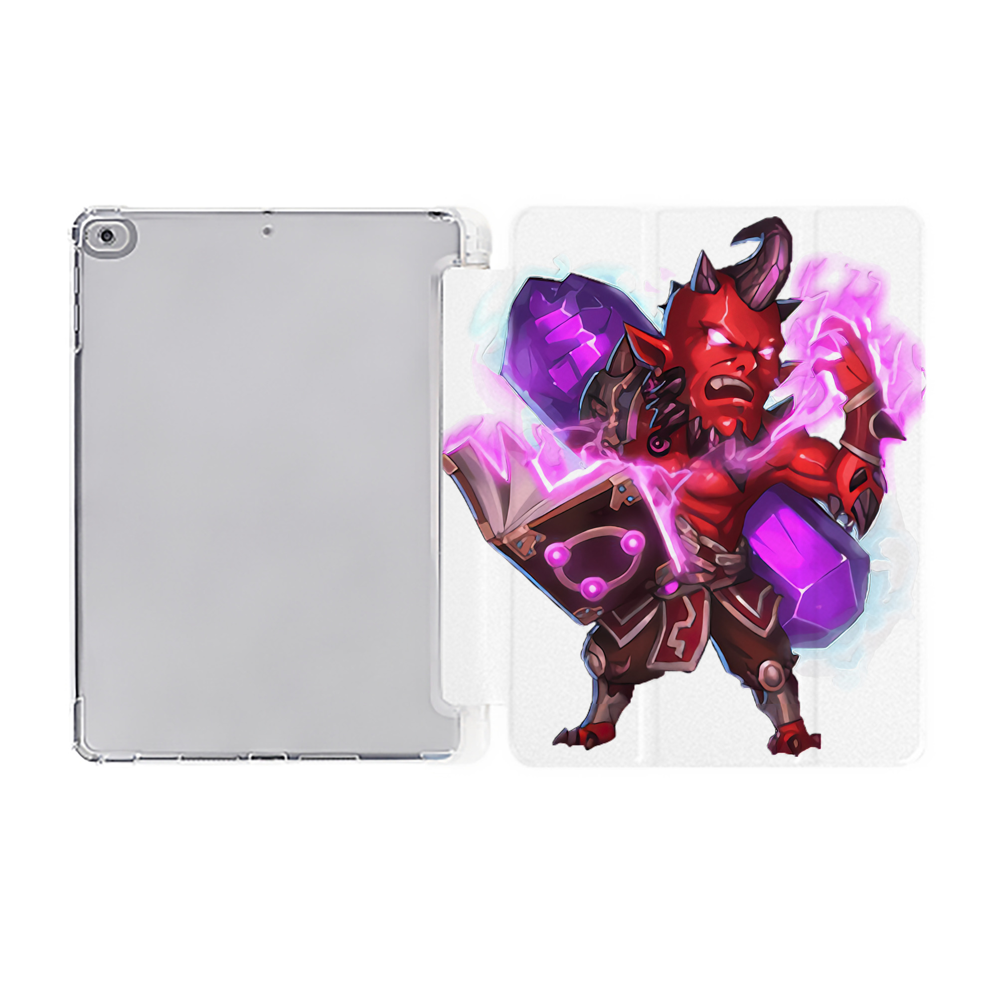 （画像用） リーグ・オブ・レジェンド League of Legends LOL IPad ケース ペン収納付き 三つ折りスタンド PUレザー×シリコン 対応機種9.5/10.5/10.9インチ